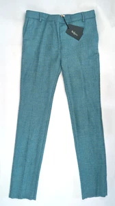 BNWT Mulberry Ariel Wool Trounsers in Cool Mint Tweed UK 10 US 6 RRP £485 - Picture 1 of 11