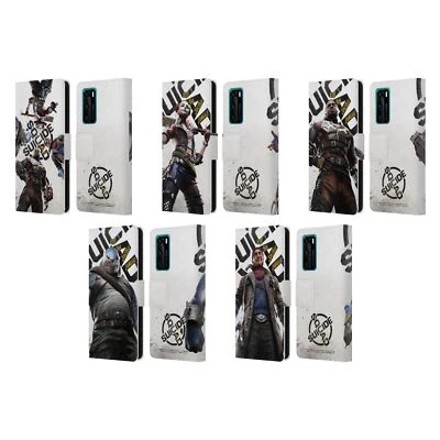 SUICIDE SQUAD: KILL THE JUSTICE LEAGUE KEY ART LEATHER BOOK CASE HUAWEI PHONES - Image 1 of 4
