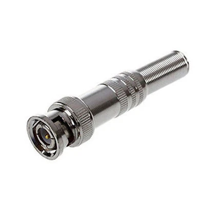 SECURICAM Connettore maschio BNC a molla confezione da 10 adattatori coassiali senza saldatura per fotocamera CCTV RG59