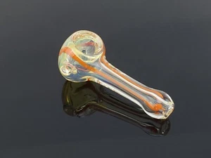 3.25" Tobacco smoking Glass Pipe thick glass hand pipes, 6mm Filter, 329828-1 - Picture 1 of 12