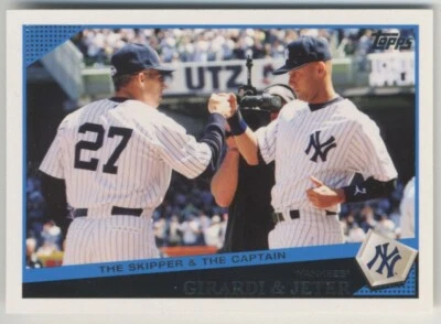 2009 Topps Update Classic Combos Checklist Joe Girardi Derek Jeter #UH69 HOF - Image 1 of 2