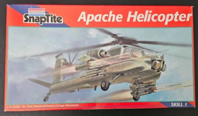 Monogram Snaptite Apache Helicopter 1/72 Scale #1129 (1995) - Image 1 of 3