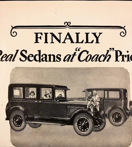 1925 Buick Better Sedans Vintage Print Ad Buick Chassis with Fisher Body - Picture 1 of 2