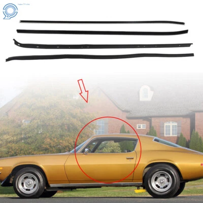 Window Sweeps Felts Kit Set of 4 Fit For Chevy Camar/ Pontiac Firebird 1970-198 Foto 1 de 4