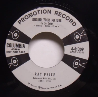 Ray Price - Kissing Your Picture (Is So Cold) - 1958 Country Promo 45 Foto 1 de 2