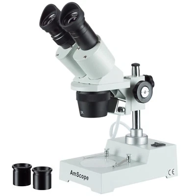 AmScope SE304R-PX 10X-20X-40X Sharp Forward Stereo Microscope