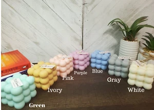 Cute Luxurious Bubble Soy Wax Candles - Picture 1 of 20