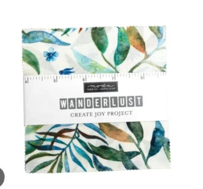 MODA BRAND NEW Wanderlust Charm Pack 42 x 5 inch Squares - Image 1 of 3