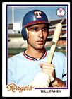 1978 Topps Bill Fahey Texas Rangers. #388.