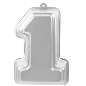 Number 1 Shaped Cake Mold Birthday Parties Cake Baking Pan Metal Cake Baking Pan - Picture 1 of 12