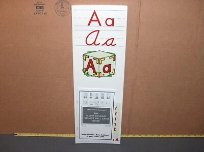 Marva Collins Phonics Wall Card set of 45 with Guide home school  teachers - Image 1 of 4