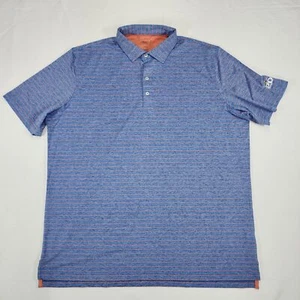 Johnnie-O Men's Blue Striped Polo Shirt Size 2XL - Picture 1 of 11