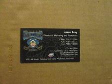 SPHL Columbus Cottonmouths Vintage Defunct Team Logo Hockey Business Card