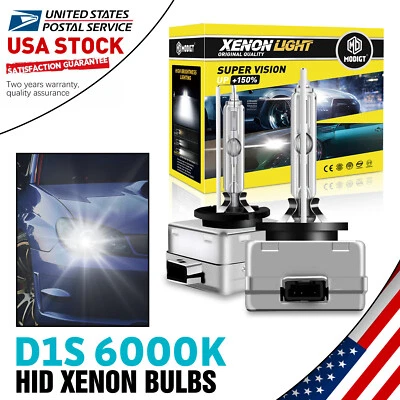 D1S HID Xenon Headlight Bulbs 6000K 35W OEM For BMW 435i xDrive 2014-2016 NEW - Image 1 of 4