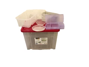 5 Stück Rollenbox mit 1x Deckel Aufbewahrungsbox 58 x 45 cm + zwei Klappboxen - Bild 1 von 5