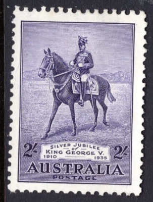 Australia 1935 2/- KGV y cargador Silver Jubilee como nuevo sin goma REF: JB46 Foto 1 de 2