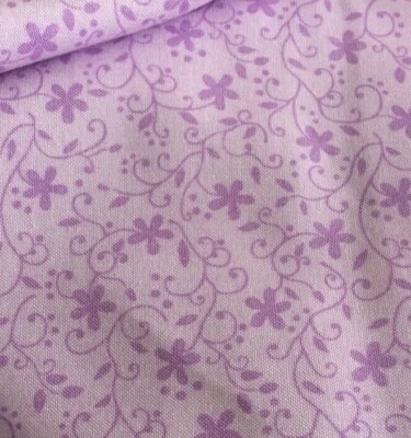 FABRI-QUILT-CHURCH KITCHEN LADIES-FLORAL #112-31473-LAVENDER-- BY THE YARD - Image 1 of 2