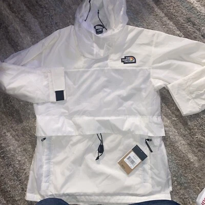 The North Face Men's Outline Jacket / Gardenia White Medium Rainbow Logo New Nwt - Image 1 of 4