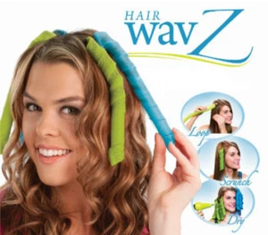 New Hair Wavz Curling Set Perfect Waves Style Wand Guide Natural Styling System - Picture 1 of 10