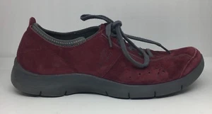 Dansko Women's Elise Red Suede Lace Up Oxford Sneaker Shoes EU 40/US 9.5-10 - Picture 1 of 11