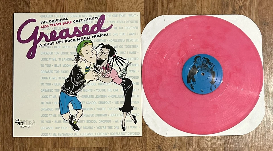 Less Than Jake - Greased PINK vinyl LP record RARE 1st Pressing & Out of Print - Image 1 of 1