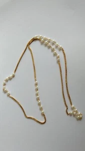 Indian Gold Plated Pearl fashion neckchain Traditional Ethnic Neck Jewelry - Picture 1 of 5