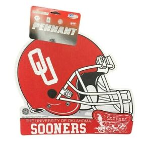 NCAA University of Oklahoma Sooners Pennant Football Team Logo Die Cut Felt Rico