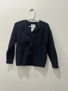 Jacadi Cardigan Navy Boys Size 4 Great Condition! Orig $89 - Picture 1 of 3