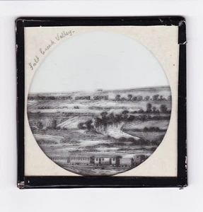 Salt Creek Valley Salt Lake City Utah America Theme Magic Lantern Glass Slide - Picture 1 of 2