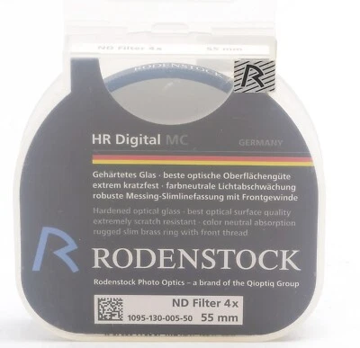 Rodenstock Neutral Density (ND) 2 fstop (x4) 55mm HR  MC Filter NEW OLD STOCK - Image 1 of 2