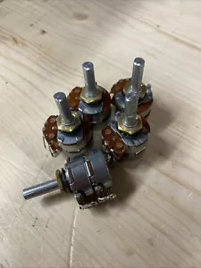 5x 100k Lin Stereo Drehpotentiometer Poti 6,5mm Welle Vintage Lager - E25 - Bild 1 von 6