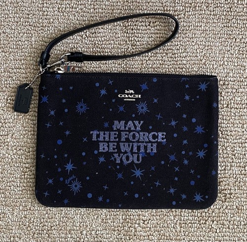 CUSTODIA DA GALLERIA STAR WARS X COACH NUOVA CON ETICHETTE MAY THE FORCE BE WITH YOU 888485