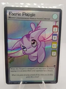 Neopets TCG - Faerie Poogle 7/200 - UR FOIL - Travels in Neopia 2006 - Picture 1 of 2