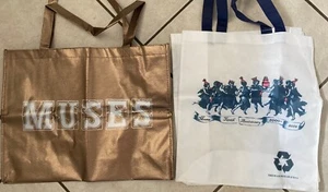Krewe Of Muses 2 Tote Bags,Gold-ish Vinyl 17” X 14” & 10th Anniversary 15 X 14 - Picture 1 of 1