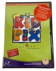 KID PIX 4 Deluxe for schools by RiverDeep (WIN/MAC) NEW 2004 For Older Systems - Picture 1 of 6