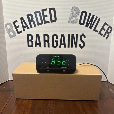 Timex RediSet Reloj Despertador Doble con Carga USB Doble - Con Cable + Batería de Respaldo Foto 1 de 4