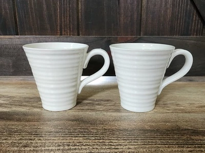 Кружки Sophie Conran Portmeirion Celadon белые 12,5 унции | набор из 2 - Изображение 1 из 4