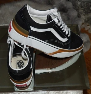 VANS UNISEX OLD SKOOL BLACK /WHITE STACK FORM SNEAKER ( M/7.5-W/9) - Picture 1 of 6