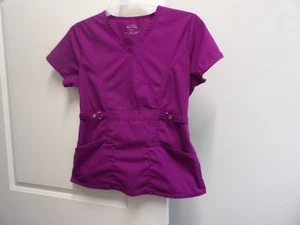 Top exfoliante Cherokee Luxe, talla mediana, morado. - Imagen 1 de 4