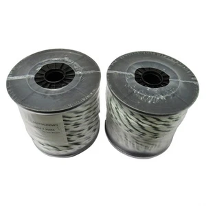 Cuerda de valla eléctrica cercado de polietileno 6 mm x 200 m x2 (caballo de polietileno blanco y verde) - Imagen 1 de 12