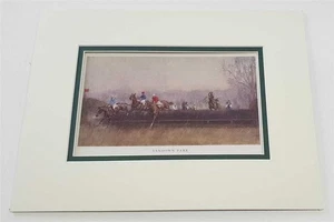 LIONEL EDWARDS Sandown Park Racecourse Horse Racing Print Original 1951 Lithogra - Imagen 1 de 1