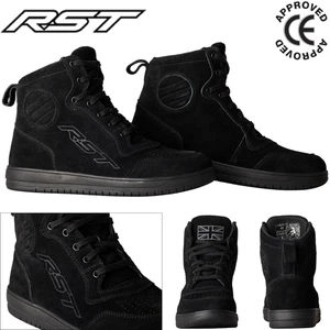 Moto RST HITOP MOTO SNEAKER UOMO CE BOOT Moto Touring Urban Boots Nero - Foto 1 di 8