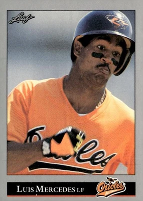1992 Leaf #130 Luis Mercedes - Image 1 of 2