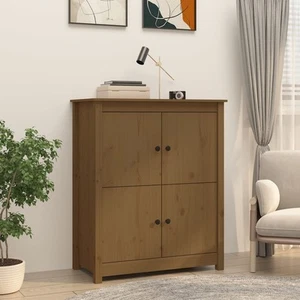 Solid Wood Pine Sideboard Side Cabinet Home Organiser Multi Colours vidaXL - Picture 1 of 55