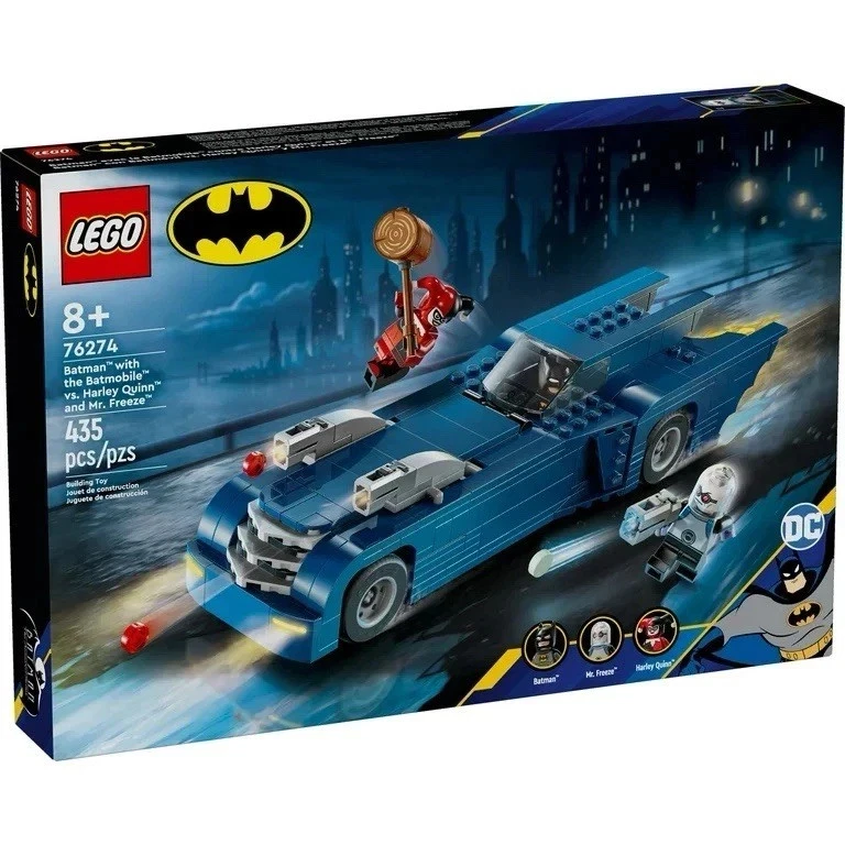 76274 BATMAN WITH THE BATMOBILE VS HARLERY QUINN & MR. FREEZE lego legos set NEW - Image 1 of 1