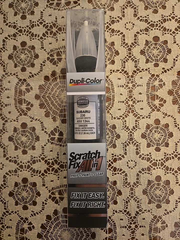 Pintura de retoque todo en 1 Dupli-Color ASU1344 Scratch Fix Subaru blanco glaciar Foto 1 de 1