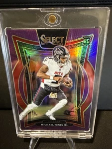 2024 Panini Select Michael Penix Jr Concourse #80 Rookie RC Purple Prizm /75 - Picture 1 of 3