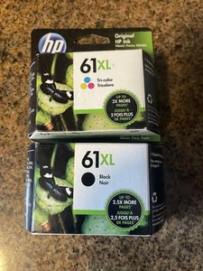 NEW HP OEM 61XL Color and HP 61XL Black GENUINE - Picture 1 of 1