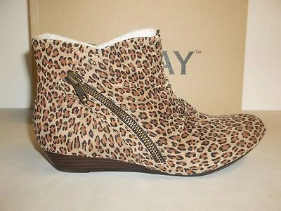Array Talla 6.5 M CHEYENNE Cuero Leopardo Cuña Botines Nuevos Zapatos para Mujer Foto 1 de 4