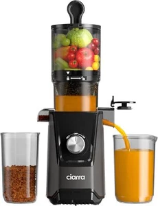 Ciarra Kaltpresse Entsafter - 4,3" XL Zuführschacht, 200 W leiser Motor, 1,27 Quart (1,2 l) - Bild 1 von 8